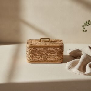 Rattan Keepsake Bin